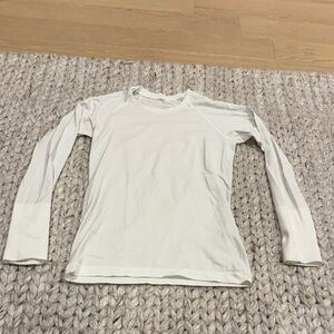 lululemon athletica White Long Sleeve Tee